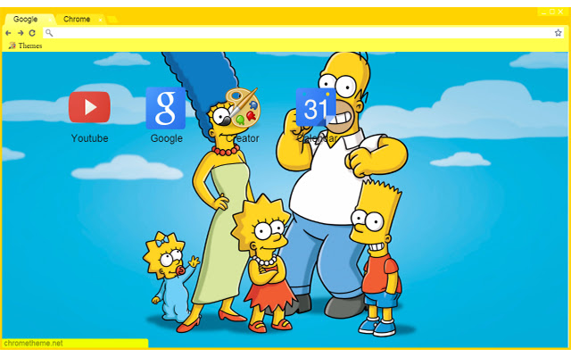 The Simpsons Theme for Chrome from Chrome web store to be run with OffiDocs Chromium online The Simpsons Theme for Chrome from Chrome web store to be run with OffiDocs Chromium online