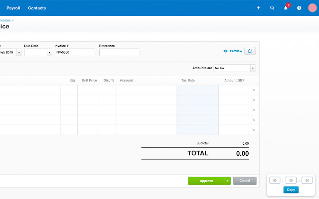 Time to Decimal for Xero from Chrome web store to be run with OffiDocs Chromium online Time to Decimal for Xero from Chrome web store to be run with OffiDocs Chromium online