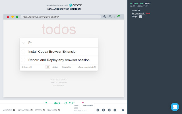 Time Travel Debugger for The Web from Chrome web store to be run with OffiDocs Chromium online Time Travel Debugger for The Web from Chrome web store to be run with OffiDocs Chromium online