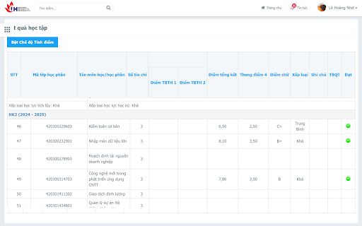 Tính điểm IUH from Chrome web store to be run with OffiDocs Chromium online Tính điểm IUH from Chrome web store to be run with OffiDocs Chromium online