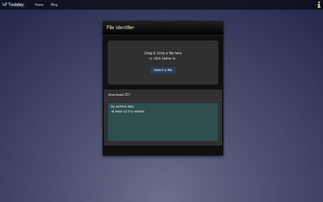 Toolsley File Identifier from Chrome web store to be run with OffiDocs Chromium online Toolsley File Identifier from Chrome web store to be run with OffiDocs Chromium online