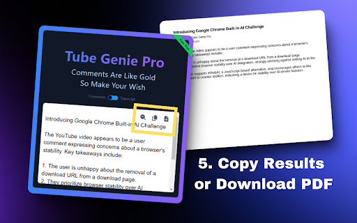 Tube Genie Pro from Chrome web store to be run with OffiDocs Chromium online Tube Genie Pro from Chrome web store to be run with OffiDocs Chromium online