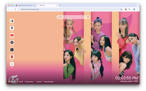 Twice Wallpaper K pop New Tab from Chrome web store to be run with OffiDocs Chromium online Twice Wallpaper K pop New Tab from Chrome web store to be run with OffiDocs Chromium online