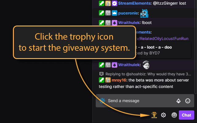 Twitch Giveaways Reloaded from Chrome web store to be run with OffiDocs Chromium online Twitch Giveaways Reloaded from Chrome web store to be run with OffiDocs Chromium online