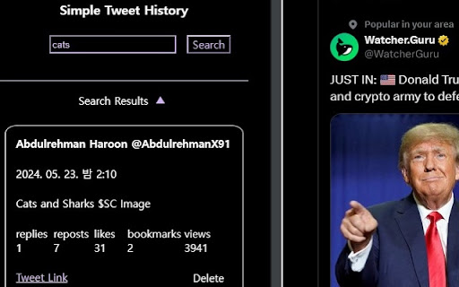 Twitter Simple History from Chrome web store to be run with OffiDocs Chromium online Twitter Simple History from Chrome web store to be run with OffiDocs Chromium online