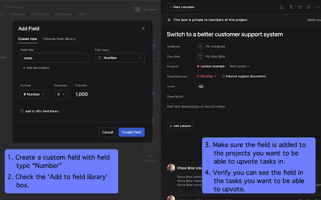 Upvoter for Asana from Chrome web store to be run with OffiDocs Chromium online Upvoter for Asana from Chrome web store to be run with OffiDocs Chromium online