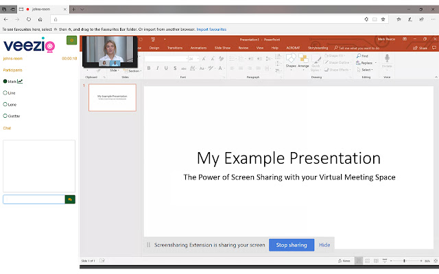 Veezio Screensharing Extension from Chrome web store to be run with OffiDocs Chromium online Veezio Screensharing Extension from Chrome web store to be run with OffiDocs Chromium online
