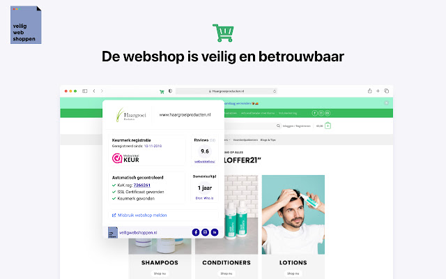 Veiligwebshoppen.nl from Chrome web store to be run with OffiDocs Chromium online Veiligwebshoppen.nl from Chrome web store to be run with OffiDocs Chromium online