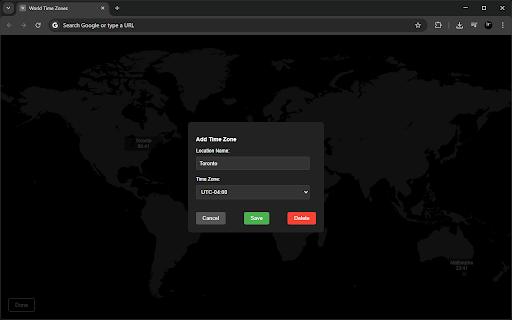 Visual World Clock New Tab from Chrome web store to be run with OffiDocs Chromium online Visual World Clock New Tab from Chrome web store to be run with OffiDocs Chromium online