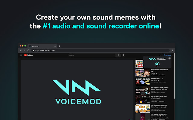 Voicemod Recorder from Chrome web store to be run with OffiDocs Chromium online Voicemod Recorder from Chrome web store to be run with OffiDocs Chromium online
