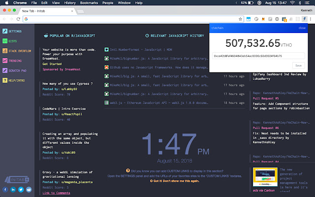 VTHO Balance Ticker from Chrome web store to be run with OffiDocs Chromium online VTHO Balance Ticker from Chrome web store to be run with OffiDocs Chromium online