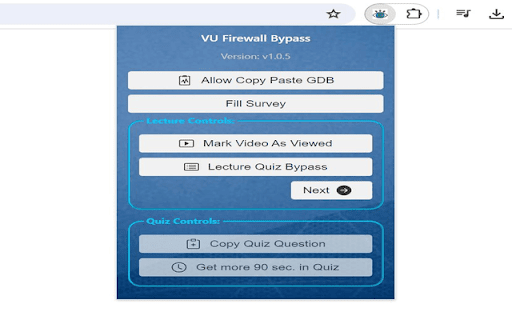 VU Bypass Everything Mobile from Chrome web store to be run with OffiDocs Chromium online VU Bypass Everything Mobile from Chrome web store to be run with OffiDocs Chromium online