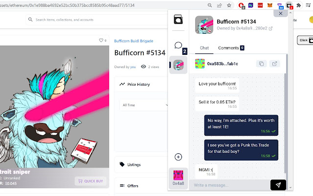WalletChat from Chrome web store to be run with OffiDocs Chromium online WalletChat from Chrome web store to be run with OffiDocs Chromium online