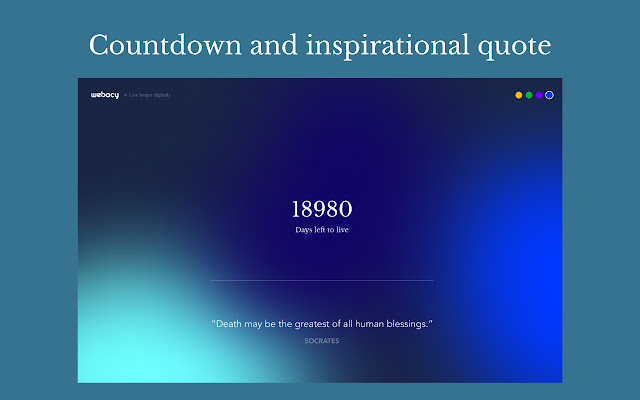 Webacy Counter and Motivational Plugin from Chrome web store to be run with OffiDocs Chromium online Webacy Counter and Motivational Plugin from Chrome web store to be run with OffiDocs Chromium online