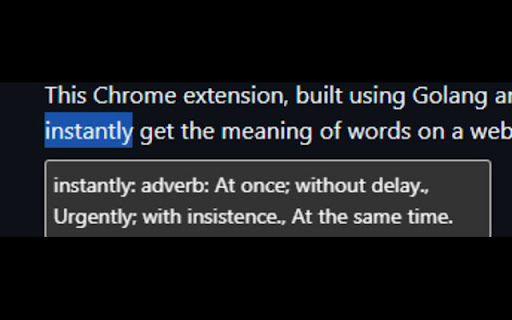 Web Dictionary from Chrome web store to be run with OffiDocs Chromium online Web Dictionary from Chrome web store to be run with OffiDocs Chromium online