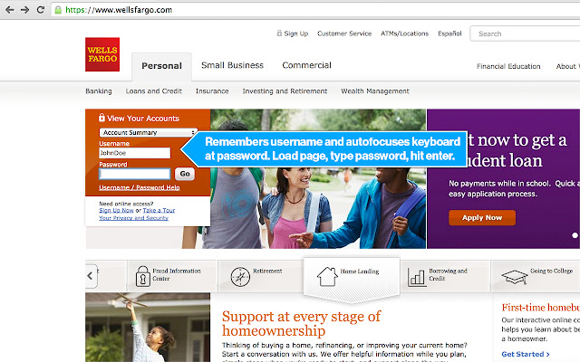 Wells Fargo Autofocus login from Chrome web store to be run with OffiDocs Chromium online Wells Fargo Autofocus login from Chrome web store to be run with OffiDocs Chromium online