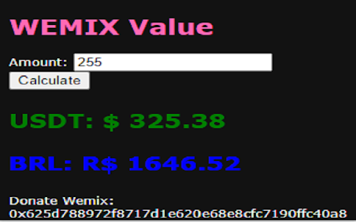 Wemix Value from Chrome web store to be run with OffiDocs Chromium online Wemix Value from Chrome web store to be run with OffiDocs Chromium online