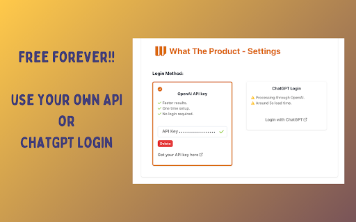 What The Product Instant Product Summary Website Analysis with AI from Chrome web store to be run with OffiDocs Chromium online What The Product Instant Product Summary Website Analysis with AI from Chrome web store to be run with OffiDocs Chromium online