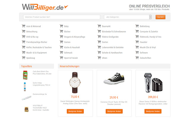 WillBilliger Bestpreis Suche from Chrome web store to be run with OffiDocs Chromium online WillBilliger Bestpreis Suche from Chrome web store to be run with OffiDocs Chromium online
