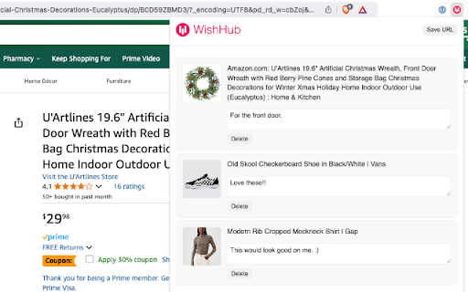 Wish Hub from Chrome web store to be run with OffiDocs Chromium online Wish Hub from Chrome web store to be run with OffiDocs Chromium online