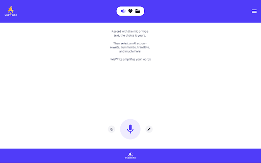 WizWrite Record, Rewrite, WizWrite from Chrome web store to be run with OffiDocs Chromium online WizWrite Record, Rewrite, WizWrite from Chrome web store to be run with OffiDocs Chromium online