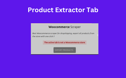 Woocommerce Product Extractor from Chrome web store to be run with OffiDocs Chromium online Woocommerce Product Extractor from Chrome web store to be run with OffiDocs Chromium online