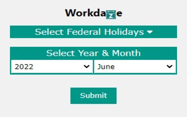 Workdaze from Chrome web store to be run with OffiDocs Chromium online Workdaze from Chrome web store to be run with OffiDocs Chromium online