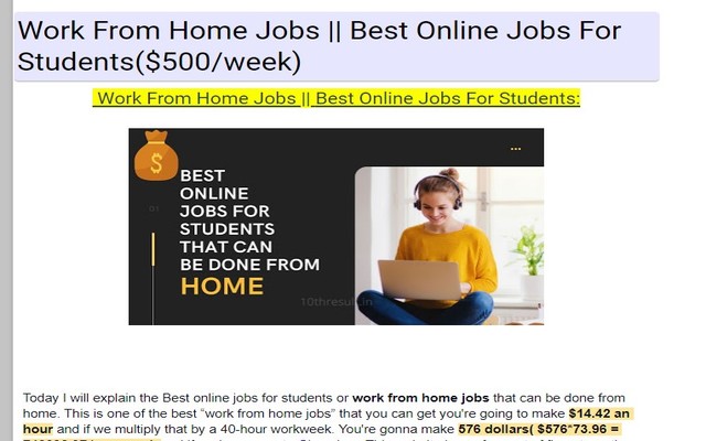 Work From Home Jobs Without Investment from Chrome web store to be run with OffiDocs Chromium online Work From Home Jobs Without Investment from Chrome web store to be run with OffiDocs Chromium online