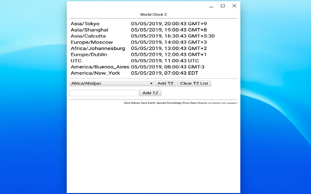 WorldClock2 from Chrome web store to be run with OffiDocs Chromium online WorldClock2 from Chrome web store to be run with OffiDocs Chromium online