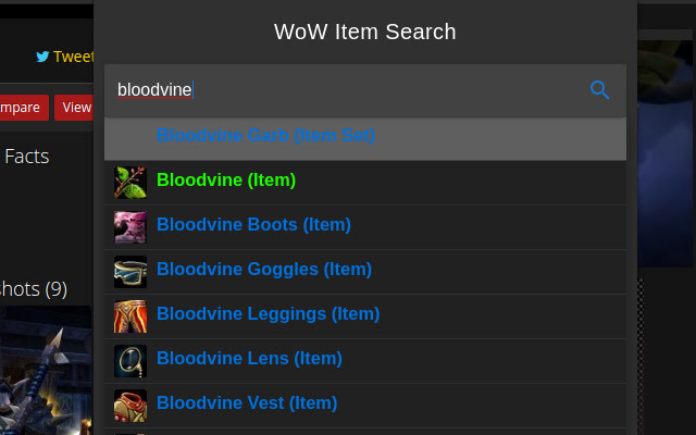 WoW Item Search from Chrome web store to be run with OffiDocs Chromium online WoW Item Search from Chrome web store to be run with OffiDocs Chromium online