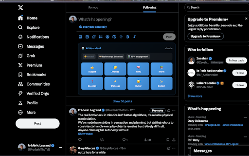 X AI Assistant from Chrome web store to be run with OffiDocs Chromium online X AI Assistant from Chrome web store to be run with OffiDocs Chromium online