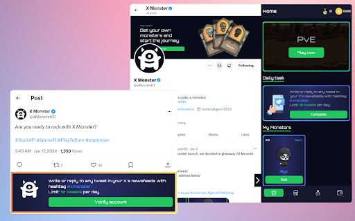 xMonster from Chrome web store to be run with OffiDocs Chromium online xMonster from Chrome web store to be run with OffiDocs Chromium online
