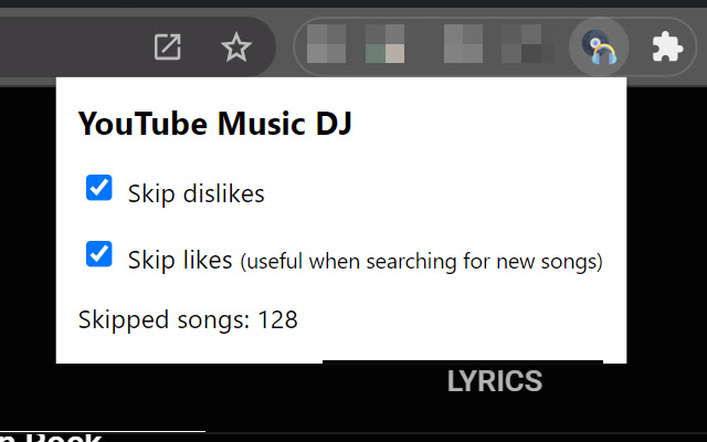 YouTube Music DJ from Chrome web store to be run with OffiDocs Chromium online YouTube Music DJ from Chrome web store to be run with OffiDocs Chromium online