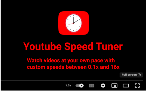 YouTube Speed Tuner from Chrome web store to be run with OffiDocs Chromium online YouTube Speed Tuner from Chrome web store to be run with OffiDocs Chromium online