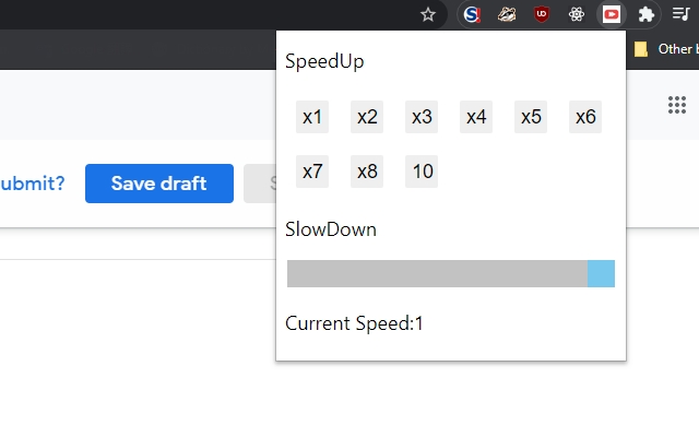 Youtube Video Speed UP! from Chrome web store to be run with OffiDocs Chromium online Youtube Video Speed UP! from Chrome web store to be run with OffiDocs Chromium online