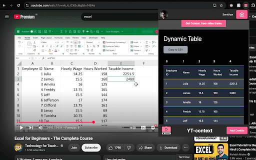 ytcontext from Chrome web store to be run with OffiDocs Chromium online ytcontext from Chrome web store to be run with OffiDocs Chromium online