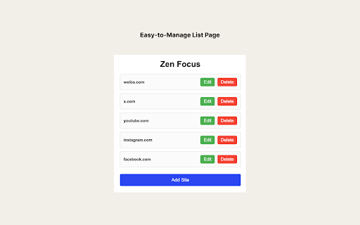 Zen Focus from Chrome web store to be run with OffiDocs Chromium online Zen Focus from Chrome web store to be run with OffiDocs Chromium online
