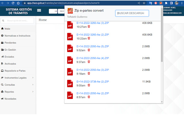 Zip e partes convert from Chrome web store to be run with OffiDocs Chromium online Zip e partes convert from Chrome web store to be run with OffiDocs Chromium online