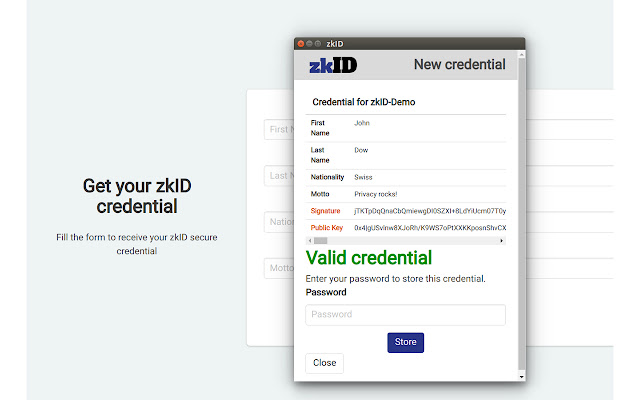 zkID from Chrome web store to be run with OffiDocs Chromium online zkID from Chrome web store to be run with OffiDocs Chromium online