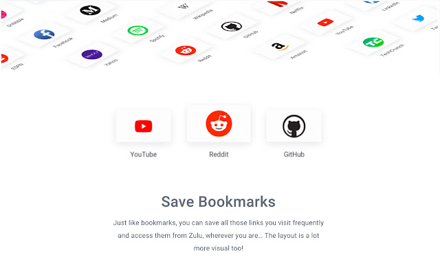 Zulu Bookmarks Reimagined from Chrome web store to be run with OffiDocs Chromium online Zulu Bookmarks Reimagined from Chrome web store to be run with OffiDocs Chromium online