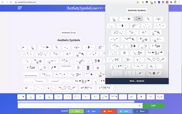 Aesthetic Symbols from Chrome web store to be run with OffiDocs Chromium online Aesthetic Symbols from Chrome web store to be run with OffiDocs Chromium online