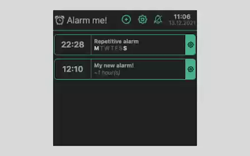 Alarm Me Easy from Chrome web store to be run with OffiDocs Chromium online Alarm Me Easy from Chrome web store to be run with OffiDocs Chromium online