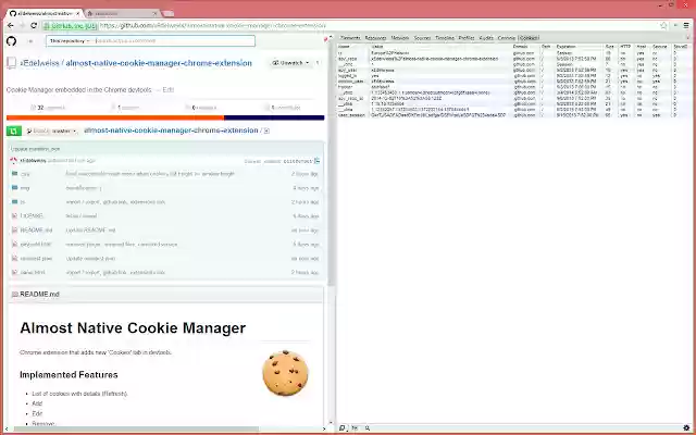 Almost Native Cookies Manager from Chrome web store to be run with OffiDocs Chromium online Almost Native Cookies Manager from Chrome web store to be run with OffiDocs Chromium online