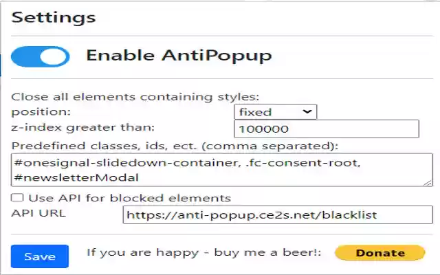 Anti Popup from Chrome web store to be run with OffiDocs Chromium online Anti Popup from Chrome web store to be run with OffiDocs Chromium online