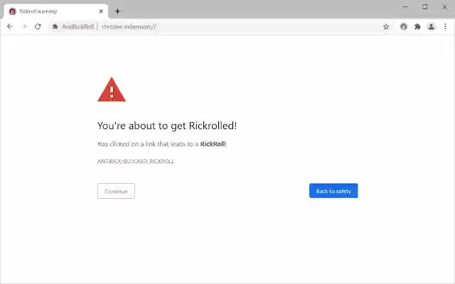 AntiRickRoll from Chrome web store to be run with OffiDocs Chromium online AntiRickRoll from Chrome web store to be run with OffiDocs Chromium online