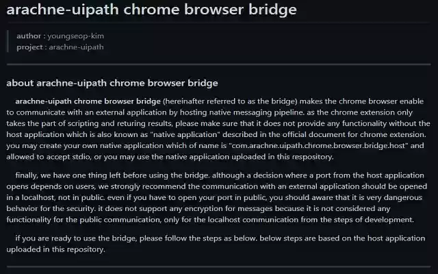 arachne.uipath.chrome.browser.bridge.app from Chrome web store to be run with OffiDocs Chromium online arachne.uipath.chrome.browser.bridge.app from Chrome web store to be run with OffiDocs Chromium online