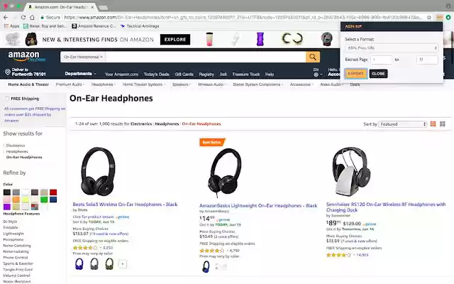 ASIN RIP from Chrome web store to be run with OffiDocs Chromium online ASIN RIP from Chrome web store to be run with OffiDocs Chromium online