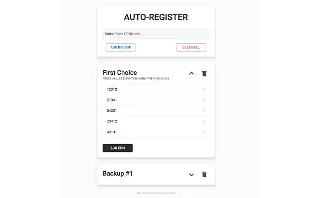 Auto Register from Chrome web store to be run with OffiDocs Chromium online Auto Register from Chrome web store to be run with OffiDocs Chromium online