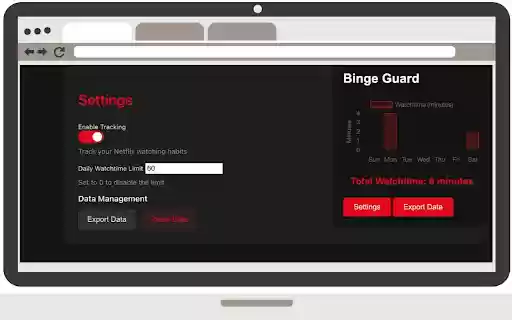 Binge Guard from Chrome web store to be run with OffiDocs Chromium online Binge Guard from Chrome web store to be run with OffiDocs Chromium online