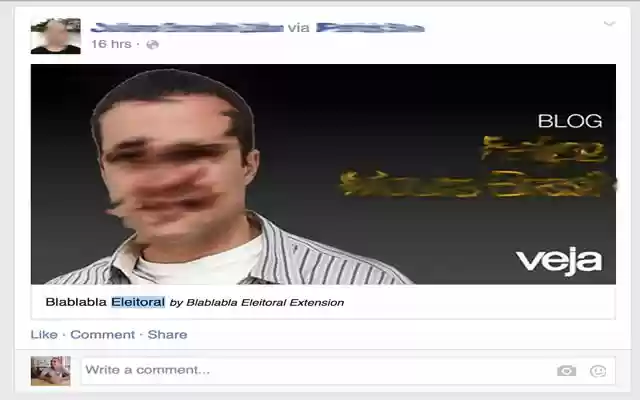 BlaBlaBla Eleitoral for Facebook from Chrome web store to be run with OffiDocs Chromium online BlaBlaBla Eleitoral for Facebook from Chrome web store to be run with OffiDocs Chromium online